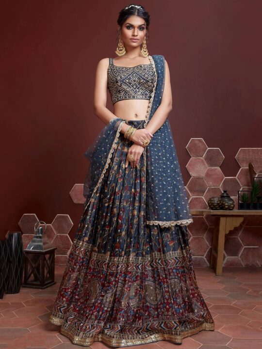 heavy wedding lehenga for women