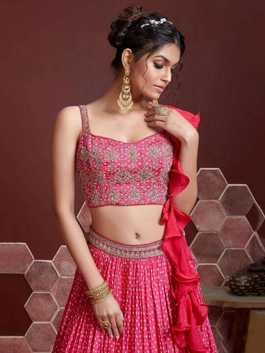 Heavy Sequin and Dori Work Lehenga Set