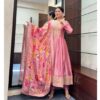 pastel pink kurta set