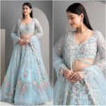 Designer Organza Silk Lehenga
