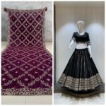 Pure roman silk chaniya choli with heavy vintage dupatta – Pramukhmart