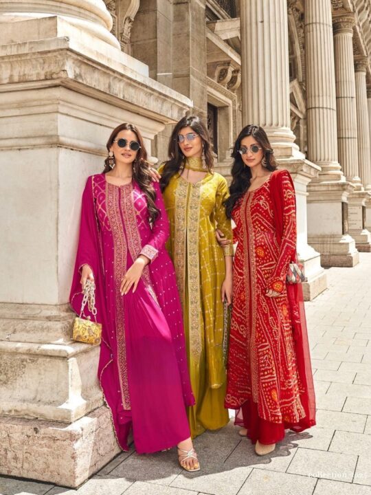 Hand-Embellished Designer Salwar for Women in Viscose Jacquard Silk from Pramukhmart