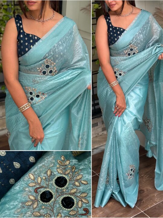 tissue silk saree for festivals