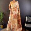 tussar floral saree
