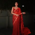 Bollywood sequin saree in georgette with silk blouse