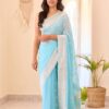Soft Lilan Saree with Exclusive Jacquard Border Blouse – Pramukhmart