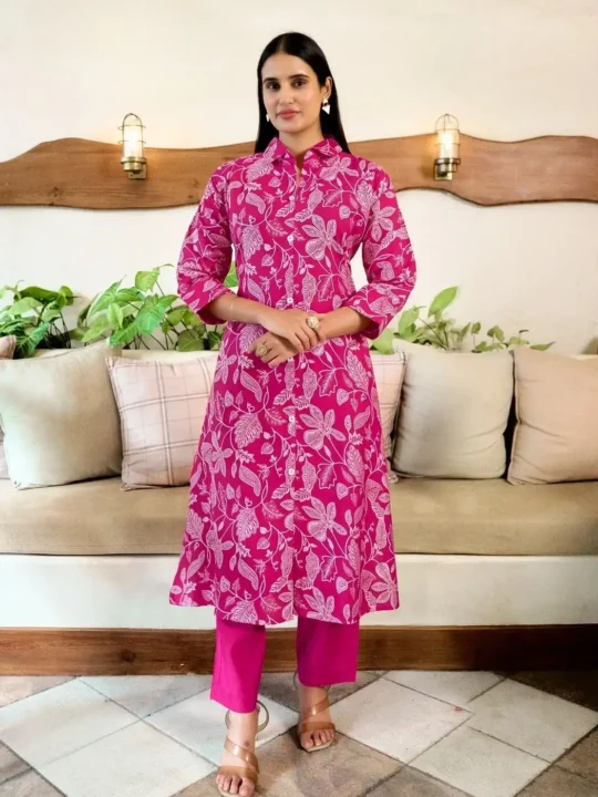 vatikan print kurti set