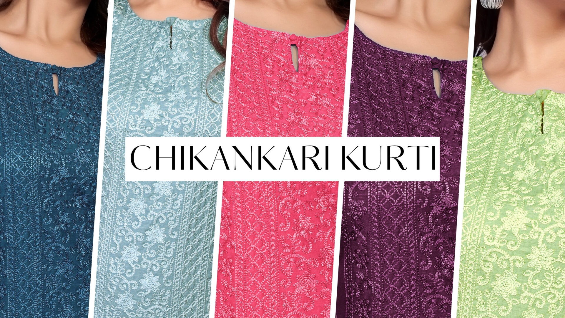 chikankari kurti for women