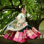 elegant muslin cotton lehenga