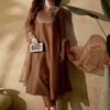 heavy kurti set with embroidery and organza dupatta – Pramukhmart