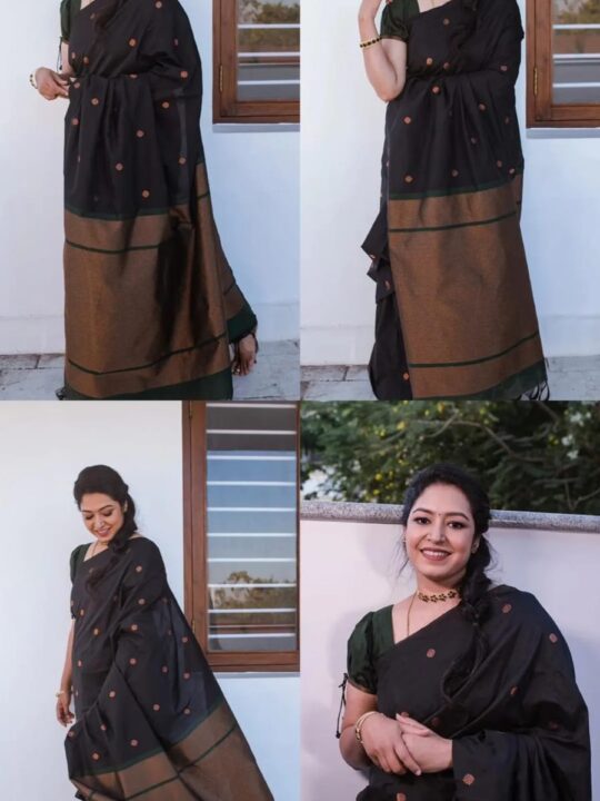 Pramukhmart soft Banarasi saree with rich pallu