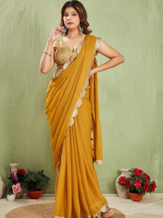 Pramukhmart saree full view front
