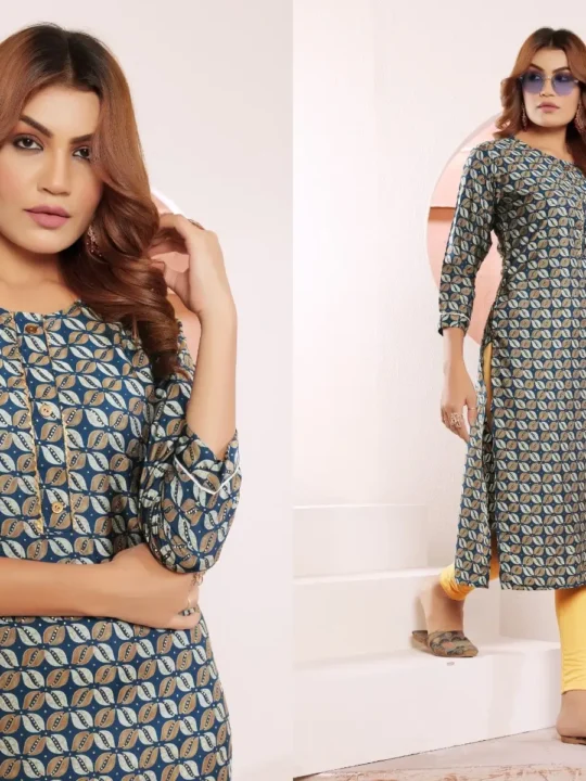 stylish-printed-kurti-with-matching-pants