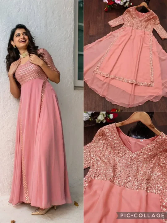 Detail of Gown Fabric and Inner Crepe