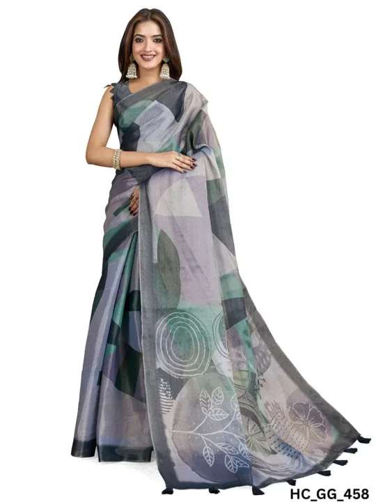 Printed Silk Saree in Erode Anmol Silk