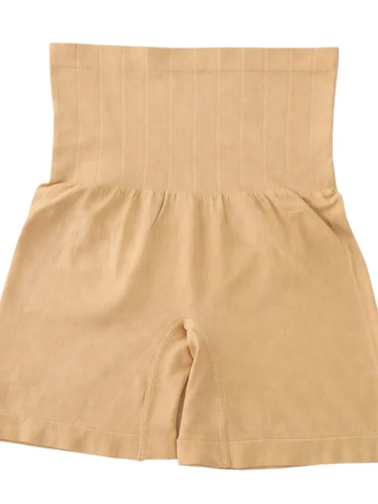 Tummy Control Shapewear for Women – Beige Microfiber