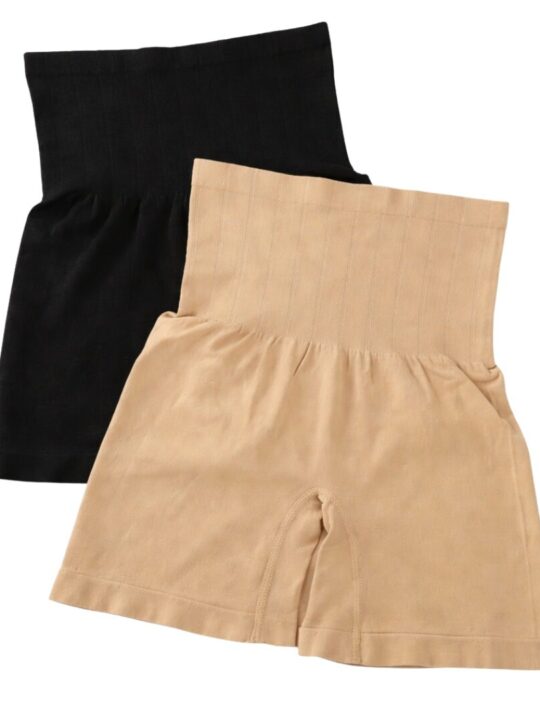 Tummy Control Shapewear for Women – Microfiber Black & Beige Combo