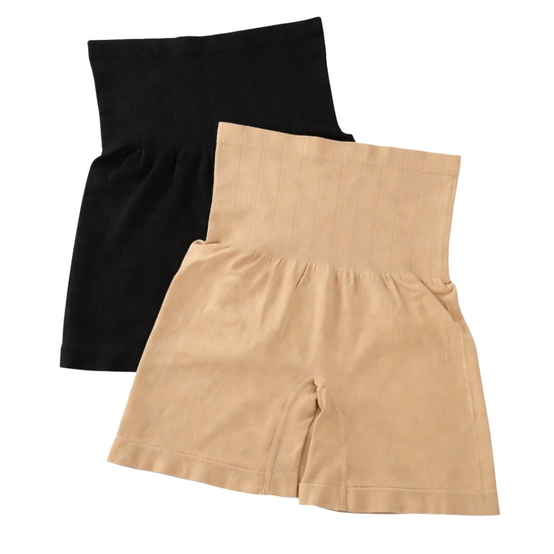 Tummy Control Shapewear for Women – Microfiber Black & Beige Combo